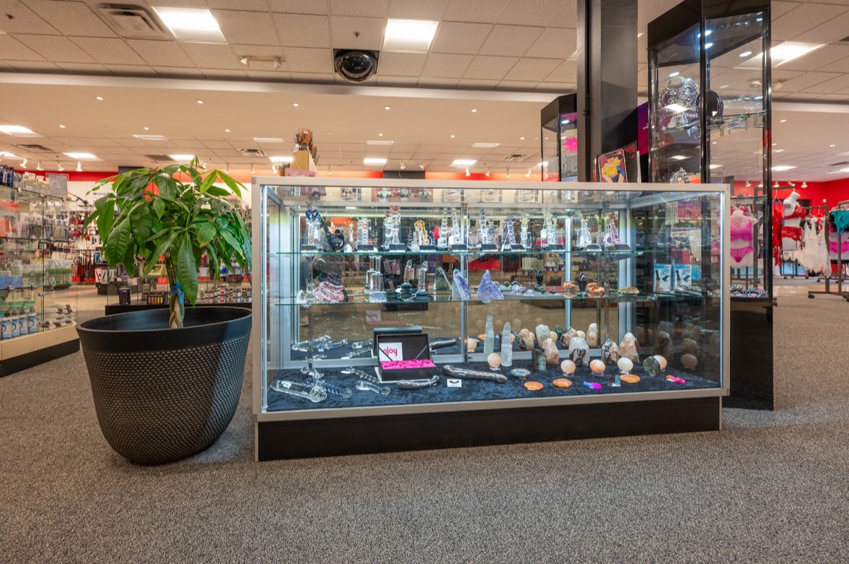 Inside the Spice Boutique in Santa Rosa — a bright, clean, welcoming intimacy boutique floor